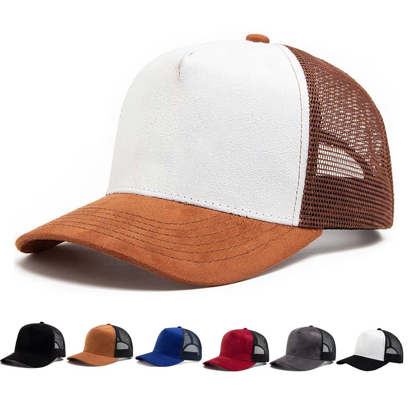 Corduroy Cap 5 Panel - Populaire 5-delige truckerpet van mesh en
